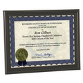 Certificate Frame - Black with Glass Face Holds 8-1/2" x 11" Certificate
